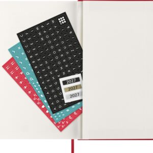 Kalender-märkmik Moleskine 2027 13x21cm, päev, kõvad kaaned, punane - Image 5