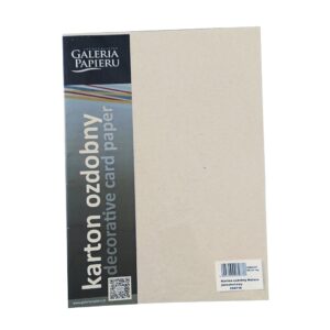 Dekoratyvinis kartonas Argo Nature, A4, 220g, 20 lapų, šviesiai kreminės spalvos