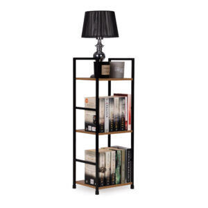 Moderni medinė lentyna, metalinis rėmas LOFT, 3 lentynos - Image 7