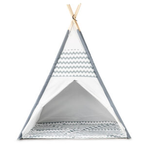 Tipi Wigwam žaidimų palapinė su vientisu pagrindu – vaikiškas namelis ECOTOYS - Image 7