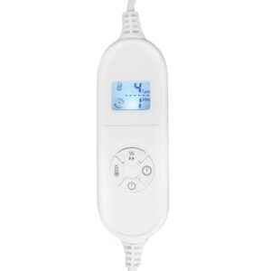 Dvipusė elektrinė antklodė 160x180 cm šildomas kilimėlis su temperatūros reguliavimu ir nuotolinio valdymo pulteliu - Image 7