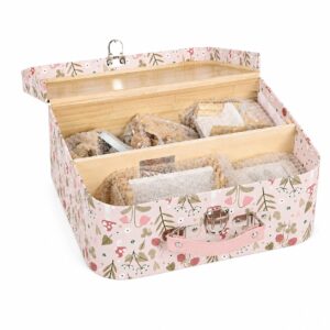 Lėlių namelis lagaminėlyje, dviaukštis, su mediniais baldais, 20 priedų rinkinys ECOTOYS - Image 7