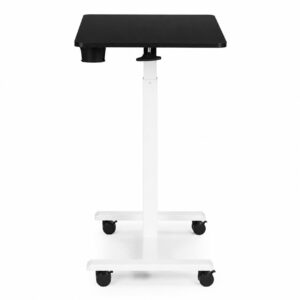 Mobilus rašomasis stalas 70x48 cm nešiojamam kompiuteriui, reguliuojamo aukščio 71.5-112 cm, juodas stalviršis ModernHome - Image 7