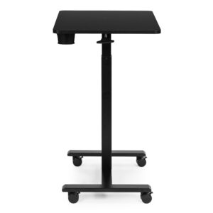 Mobilus rašomasis stalas 70x48 cm nešiojamojo kompiuterio staliukas, reguliuojamo aukščio 71.5-112 cm, juodas ModernHome - Image 7