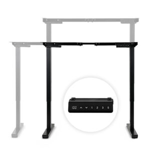 Elektrinis stalo rėmas, aukščio reguliavimas 72-120 cm, stalviršiui iki 160 cm, juodas ModernHome - Image 7