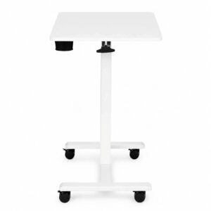 Mobile desk 70x48 cm laptop table height adjustable 71.5-112 cm white ModernHome - Image 7