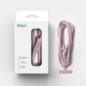 Etteri universalus kaklo dirželis telefonams, šviesiai rožinis - Image 10