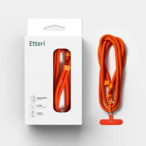 Etteri universalus kaklo dirželis telefonams, oranžinis - Image 10
