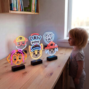 Neoninė LED lemputė su stovu Paw Patrol – Skye OW-120546 - Image 14
