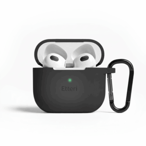 Etteri silikoninis dėklas AirPods 3 juodas