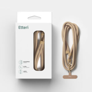 Etteri universalus kaklo dirželis telefonams, smėlio spalvos - Image 10