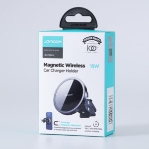 Joyroom Car Magnetic Holder Qi Wireless Inductive Charger 15W (MagSafe Compatible for iPhone) Black (JR-ZS240) - Image 5