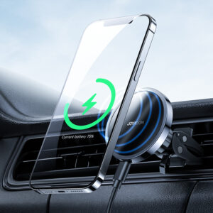 Joyroom Car Magnetic Holder Qi Wireless Inductive Charger 15W (MagSafe Compatible for iPhone) Black (JR-ZS240) - Image 4