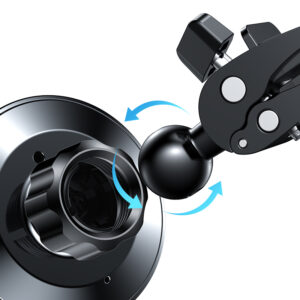 Joyroom Car Magnetic Holder Qi Wireless Inductive Charger 15W (MagSafe Compatible for iPhone) Black (JR-ZS240) - Image 8