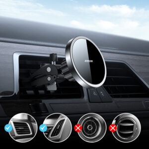 Joyroom Car Magnetic Holder Qi Wireless Inductive Charger 15W (MagSafe Compatible for iPhone) Black (JR-ZS240) - Image 9