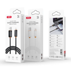 XO laidas NB302 USB - USB-C 1,0m 3A juodas - Image 4