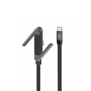 XO laidas NB-Q311 PD USB-C - USB-C 1,5m 240W juodas plokščias su stovu
