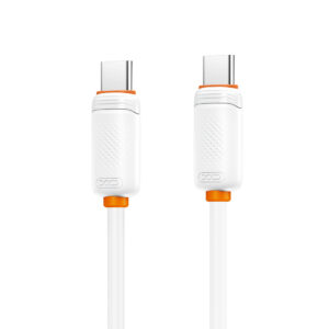 XO kabelis NB-Q298 PD USB-C - USB-C 1,0m 240W baltas - Image 2