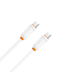 XO kabelis NB-Q298 PD USB-C - USB-C 1,0m 240W baltas - Image 3