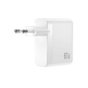 XO sieninis įkroviklis CE39 PD 67W 3x USB-C 1x USB baltas - Image 4