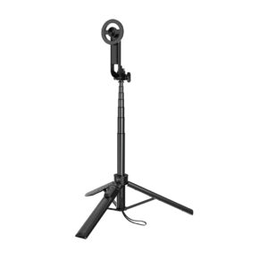 XO asmenukių lazda Bluetooth trikojis SS30 juodas magnetinis, skirtas MagSafe 123cm - Image 3