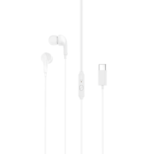XO laidinės ausinės EP82 USB-C baltos
