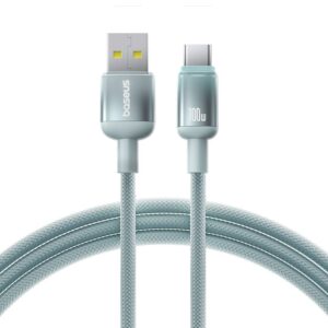 Baseus laidas Discolor USB - USB-C 100W 1m mėlynas-žalias