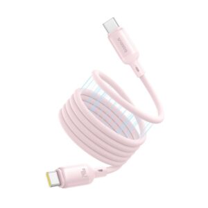 Baseus laidas PicoGo PD USB-C - USB-C 1,0m švelniai rožinis 240W magnetinis - Image 2