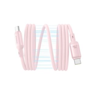 Baseus laidas PicoGo PD USB-C - USB-C 1,0m švelniai rožinis 240W magnetinis - Image 3