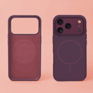 Plonas silikoninis Mag dėklas, skirtas Apple iPhone 17 Pro 6,3" / Apple iPhone 18 Pro 6,3", tamsios vyšninės spalvos - Image 6