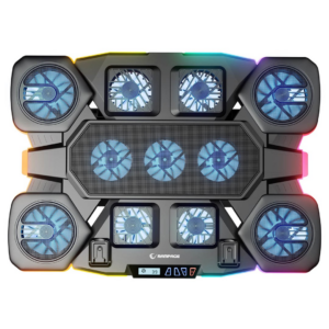 RAMPAGE GAMING nešiojamojo kompiuterio aušinimo padas GLACIER juodos spalvos - Image 3