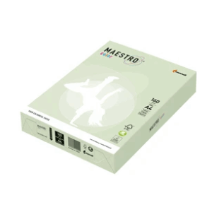 Spalvotas biuro popierius IQ,A4,160g, GN27 žalios spalvos, 250 lapų