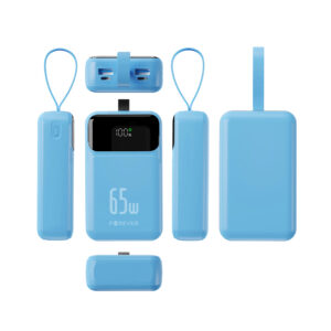 Forever išorinė baterija Vibe-TB65 PD QC 65W 20000 mAh žydra - Image 2