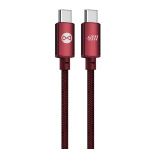 Forever Vibe laidas USB-C - USB-C 1,0 m 60W bordo spalvos - Image 2