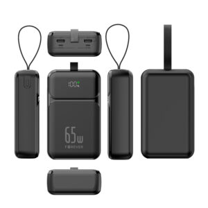 Forever išorinė baterija TB-400 PD QC 65W 20000 mAh juoda - Image 3