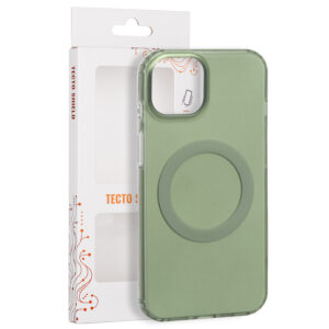 Tecto Shield Mistiq Mag dėklas, skirtas Apple iPhone 13 / 14 6,1" alyvuogių spalvos