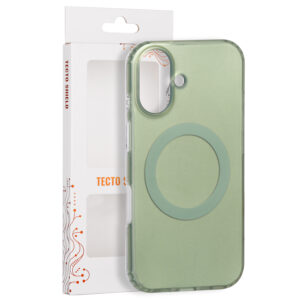 Tecto Shield Mistiq Mag dėklas, skirtas Apple iPhone 16 6,1" alyvuogių spalvos