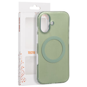 Tecto Shield Mistiq Mag dėklas, skirtas Apple iPhone 17 6,3" alyvuogių spalvos