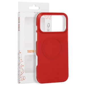 Tecto Shield Mistiq Mag dėklas, skirtas Apple iPhone 17 Pro Max 6,9" / 18 Pro Max 6,9" raudonas