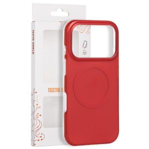 Tecto Shield Mistiq Mag dėklas, skirtas Apple iPhone 17 Pro 6,3" / 18 Pro 6,3" raudonas