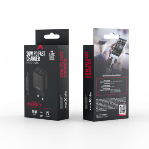 Maxlife MXTC-13-20C PD QC įkroviklis 1x USB-C 20W juodas - Image 2