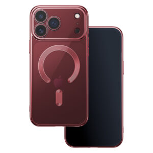 „Color Chrome Mag“ dėklas, skirtas „Apple iPhone 17 Pro Max 6,9“ / „18 Pro Max 6,9“ tamsios vyšninės spalvos