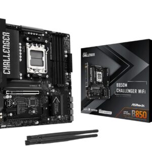 Mainboard|ASROCK|AMD B850|Socket AM5|micro ATX|RAM DDR5-SDRAM|4xSlots|Wi-Fi Yes|Bluetooth Yes|1xNumber of M.2 (M) slots|B850MCHALLENGERWIFI
