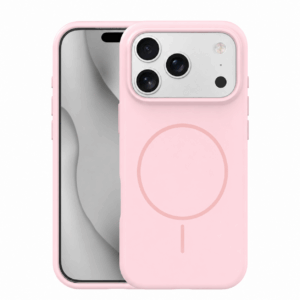 Plonas silikoninis Mag dėklas, skirtas Apple iPhone 17 Pro Max 6,9" / 18 Pro Max 6,9", šviesiai rožinis
