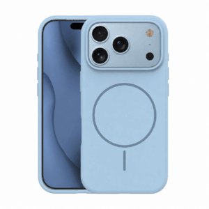 Plonas silikoninis Mag dėklas, skirtas Apple iPhone 17 Pro Max / 18 Pro Max 6,9" šviesiai mėlynas
