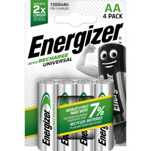 Akumuliatorius HR6 (AA) 1.2V 1300mAh Ni-Mh ENERGIZER (4vnt pakuotėje)