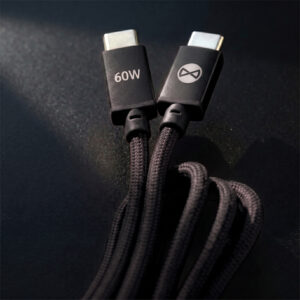 Forever Vibe laidas USB-C - USB-C 1,0 m 60W tamsiai pilkas - Image 5