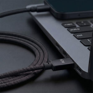 Forever Vibe laidas USB-C - USB-C 1,0 m 60W tamsiai pilkas - Image 6