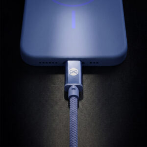 Forever Vibe laidas USB-C - USB-C 1,0 m 60W dangaus žydra - Image 7