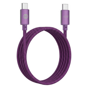 Forever Vibe laidas USB-C - USB-C 1,0 m 60W tamsios vyšnios spalvos